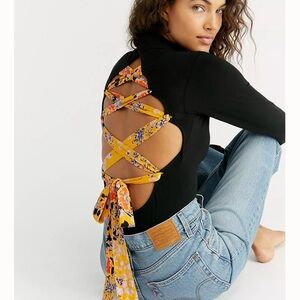 Free People Straps In The Back Bodysuit
